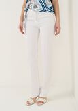 Clair cotton blend trousers GRIGIOBIANCO WHITE Woman image number 2
