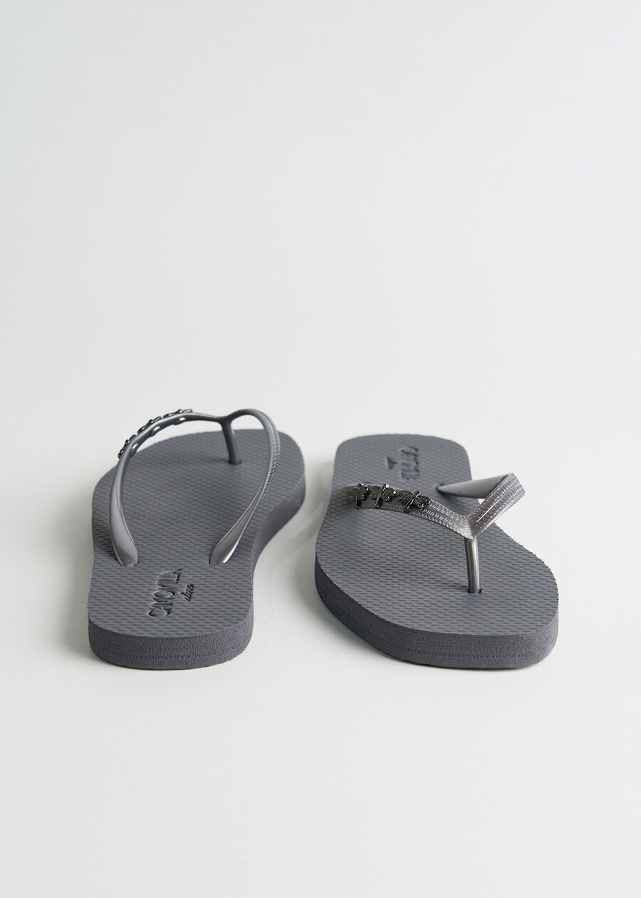 Syra dragonfly flip-flops GRIGIO GUN METALGOLD Woman , image number 3