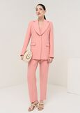 Alba wide-leg cady trousers ARANCIONEBEIGE Woman image number 1