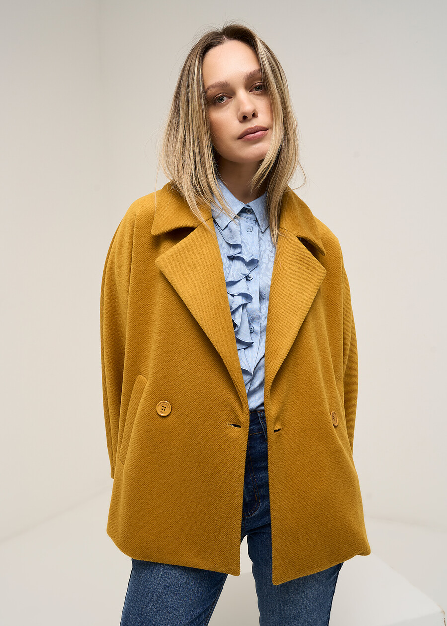 Claudy double-breasted coat BEIGE LATTEARANCIONE Woman , image number 3
