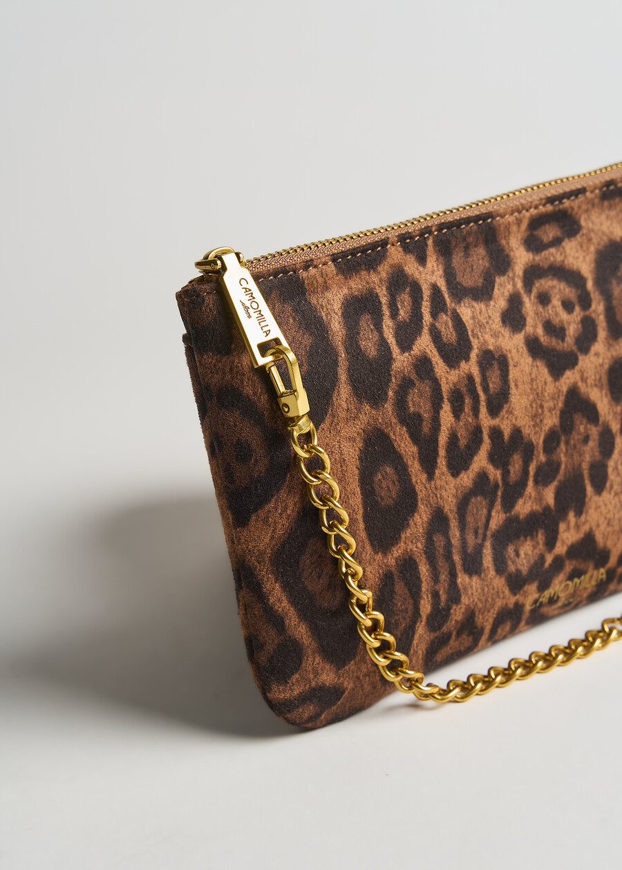 Tonga sauvage animalier bag MARRONE CARAMELLO Woman , image number 4