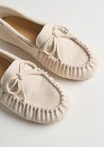 Sofia genuine suede loafers BEIGE LATTE Woman image number 3