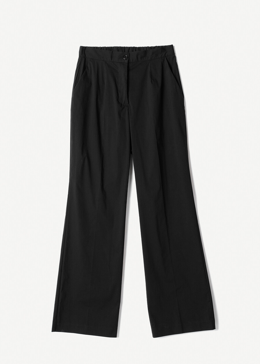 Piero cotton-blend trousers NERO BLACK Woman , image number 5