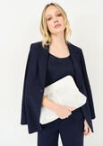 Blackey mesh fabric pochette BIANCO WHITENERO BLACK Woman image number 1