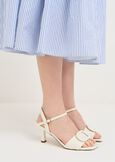 Sary heeled sandals with decor BEIGE LATTE Woman image number 1