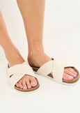 Soave low crochet sandals BEIGE LATTE Woman image number 1