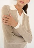 Molly double-effect knit GRIGIO TORTORA Woman image number 2