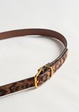 Cleide animalier faux-suede belt MARRONE CARAMELLO Woman image number 3