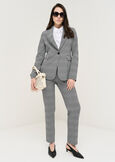Alice micro check trousers NERO BLACK Woman image number 1