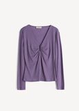 Sabryn draped long-sleeve top VIOLA Woman image number 6