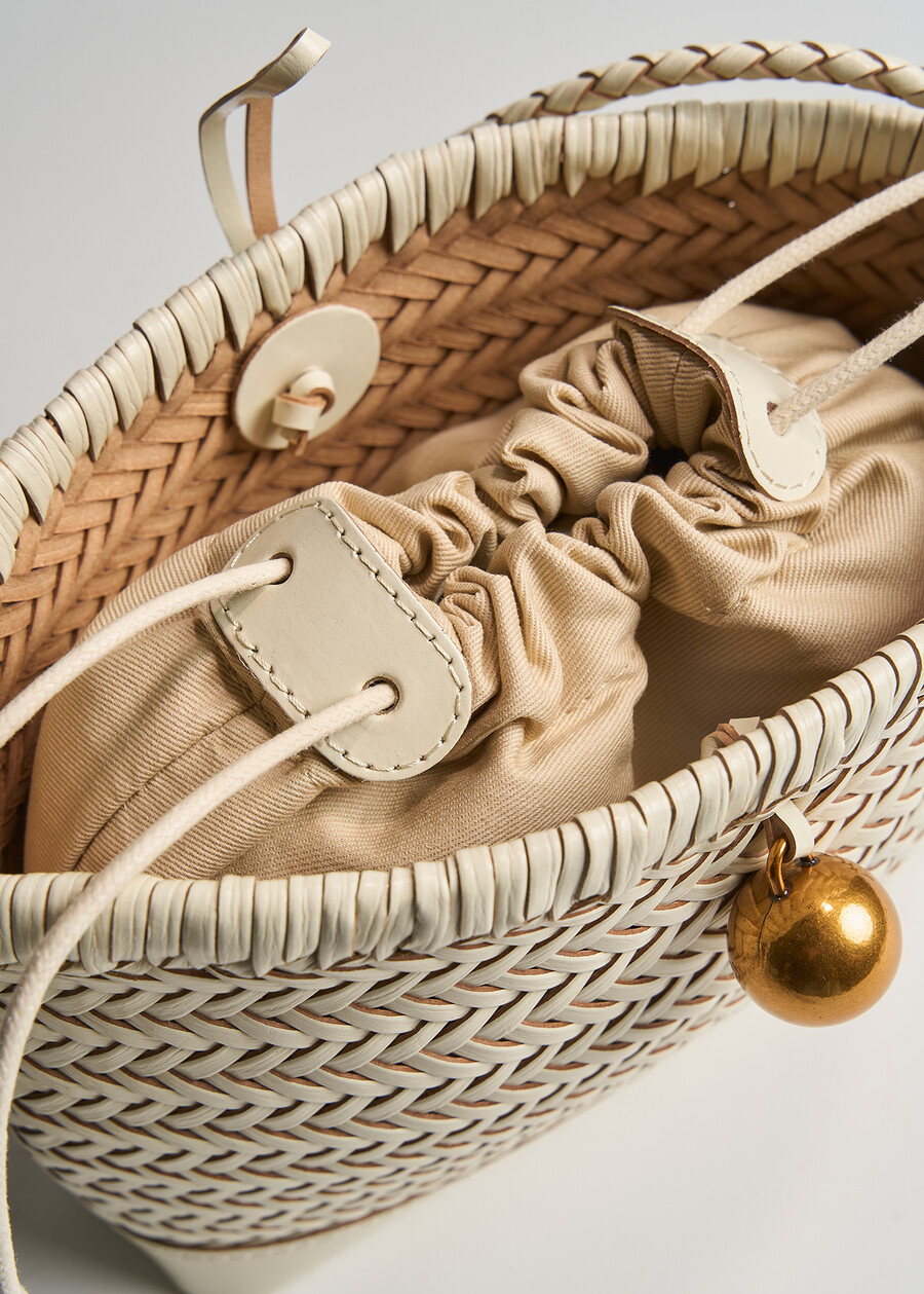 Byork woven leather crossbody BIANCO WHITE Woman , image number 2