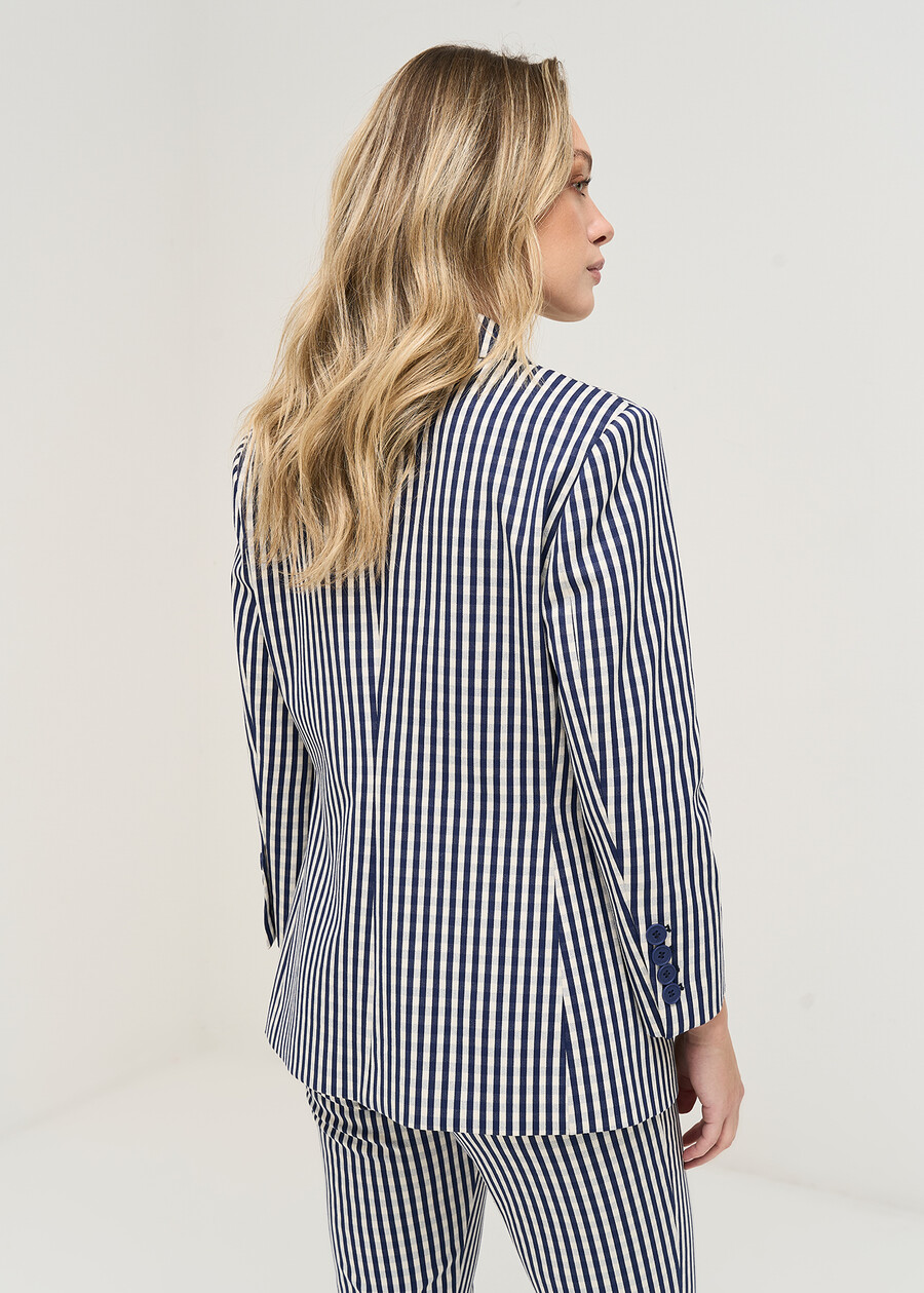 Giada single-breasted check jacket BLWHC Woman , image number 4