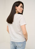 Sonia T-shirt with applications BIANCO WHITE Woman image number 3