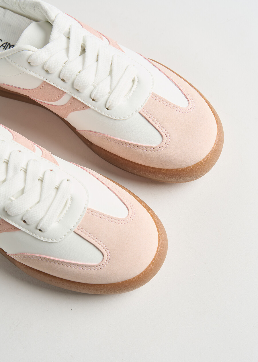 Sarah bicolor faux-leather sneakers BIANCO WHITE Woman , image number 2