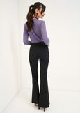 Victoria flared trousers ROSSO BORDEAUXVERDE GARDENMARRONENERO Woman image number 4