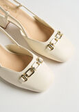 Sissy medium heel slingbacks BEIGE LATTE Woman image number 3