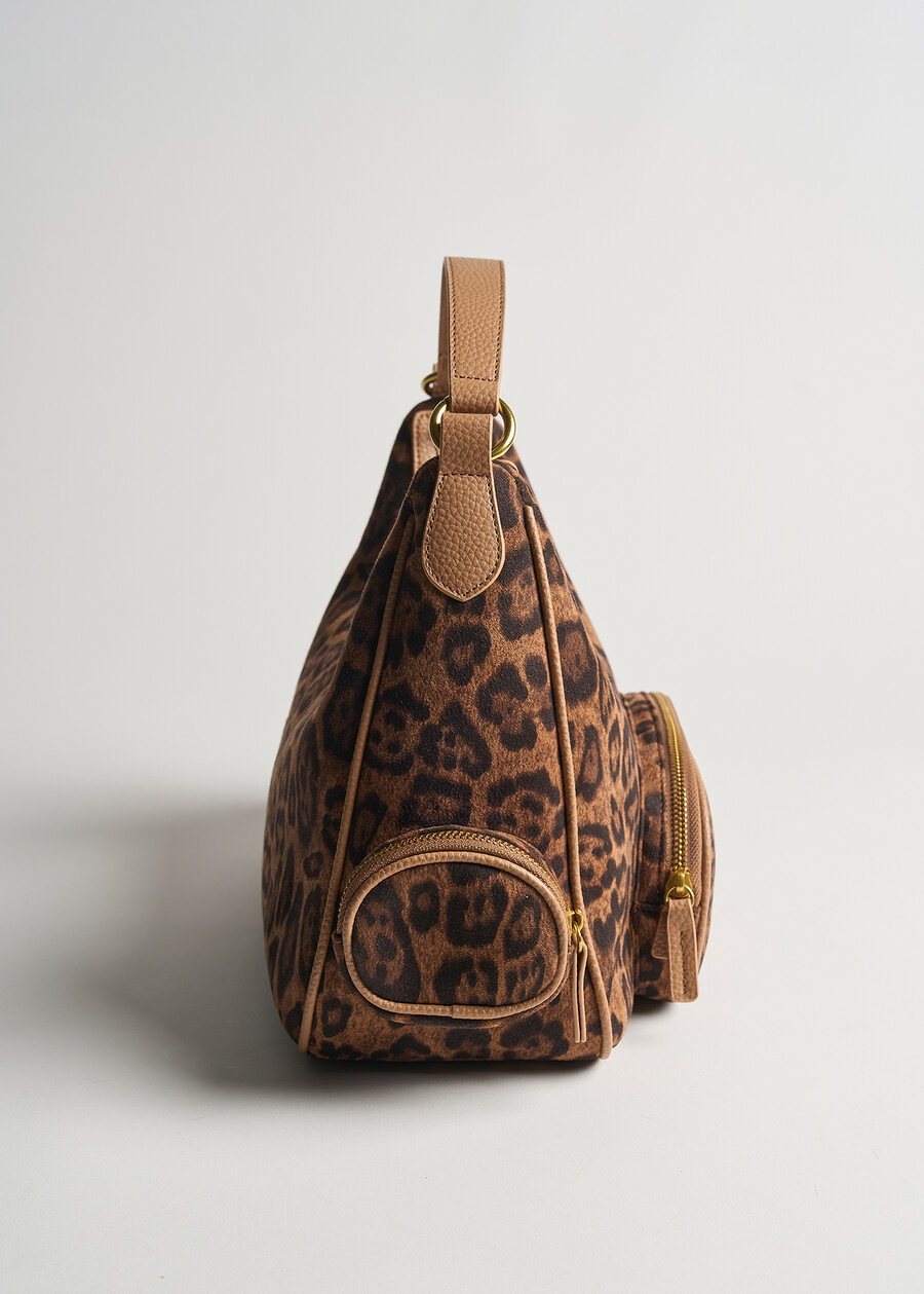 Betany animalier hobo bag MARRONE CARAMELLO Woman , image number 4