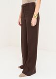 Paky linen blend trousers MARRONEMABKSBLU Woman image number 4