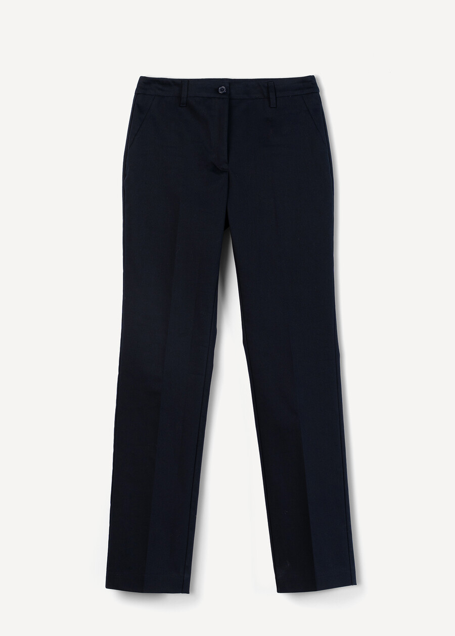 Pablos slim cotton trousers BLU Woman , image number 4