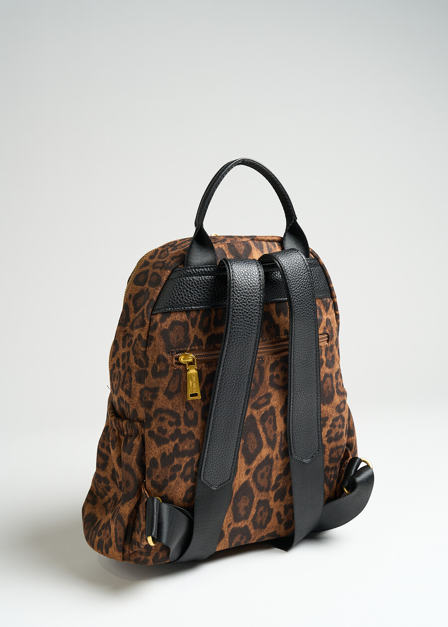 Kabaibel leopard print backpack MARRONE CARAMELLO Woman , image number 3