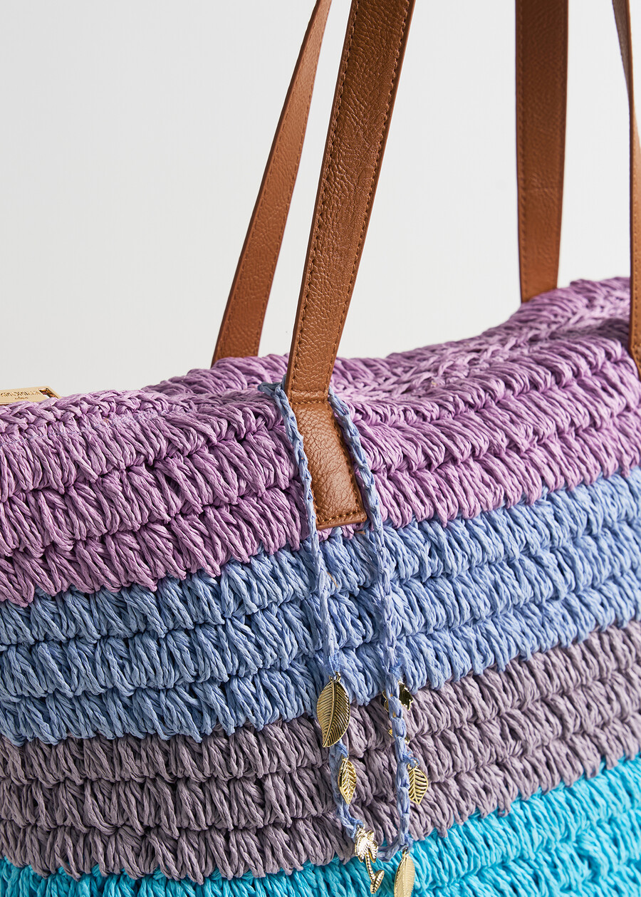 Briget striped shopping beach bag ROSAROSA Woman , image number 2
