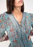 Bruny lurex print blouse ROSSO BORDEAUXAZZURRO BREZZA Woman image number 3