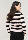 Maly striped knit polo NERO BLACK Woman image number 3
