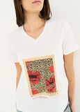 Smily leopard print T-shirt BIANCO WHITE Woman image number 2