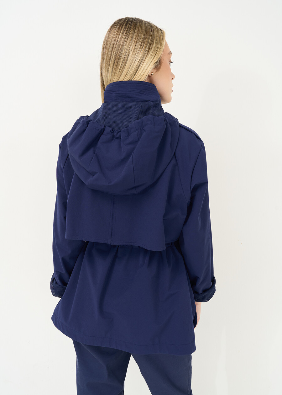 Gaston trench-style jacket with hood GRIGIOBLU Woman , image number 4