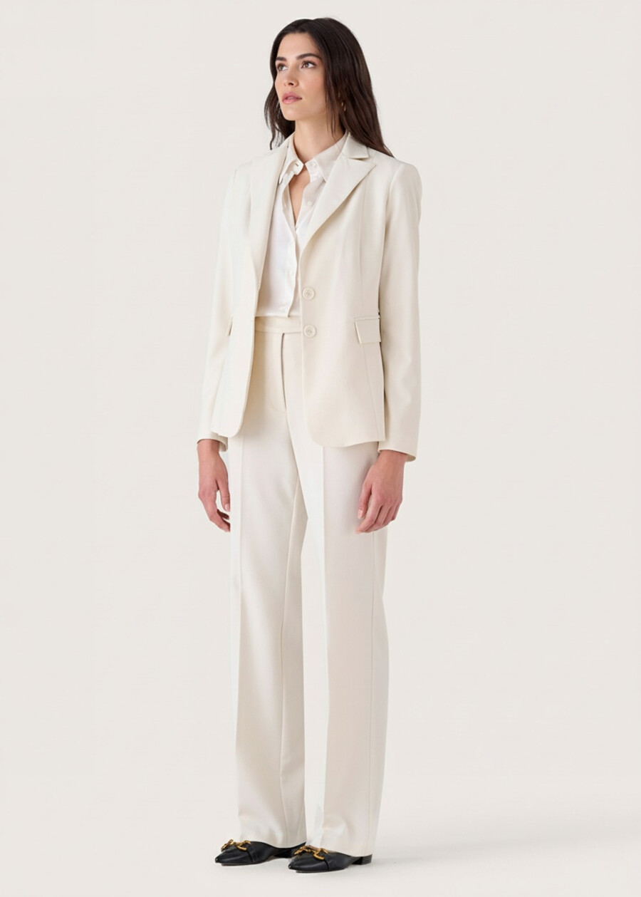 Giorgia technical fabric trousers NERO BLACKBEIGE GESSOBLU Woman , image number 2