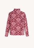 Stef printed high-neck t-shirt ROSSO BORDEAUX Woman image number 6