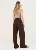 Paky linen blend trousers MARRONEMABKSBLU Woman image number 7