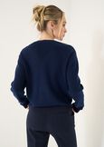 Mirage double-effect knit BLU NAVY Woman image number 3