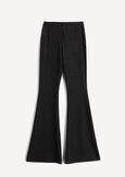 Victoria flared lurex jersey trousers NERO Woman image number 6