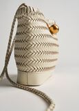 Byork woven leather crossbody BIANCO WHITE Woman image number 3