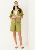 Belen cotton bermuda shorts VERDE Woman image number 1