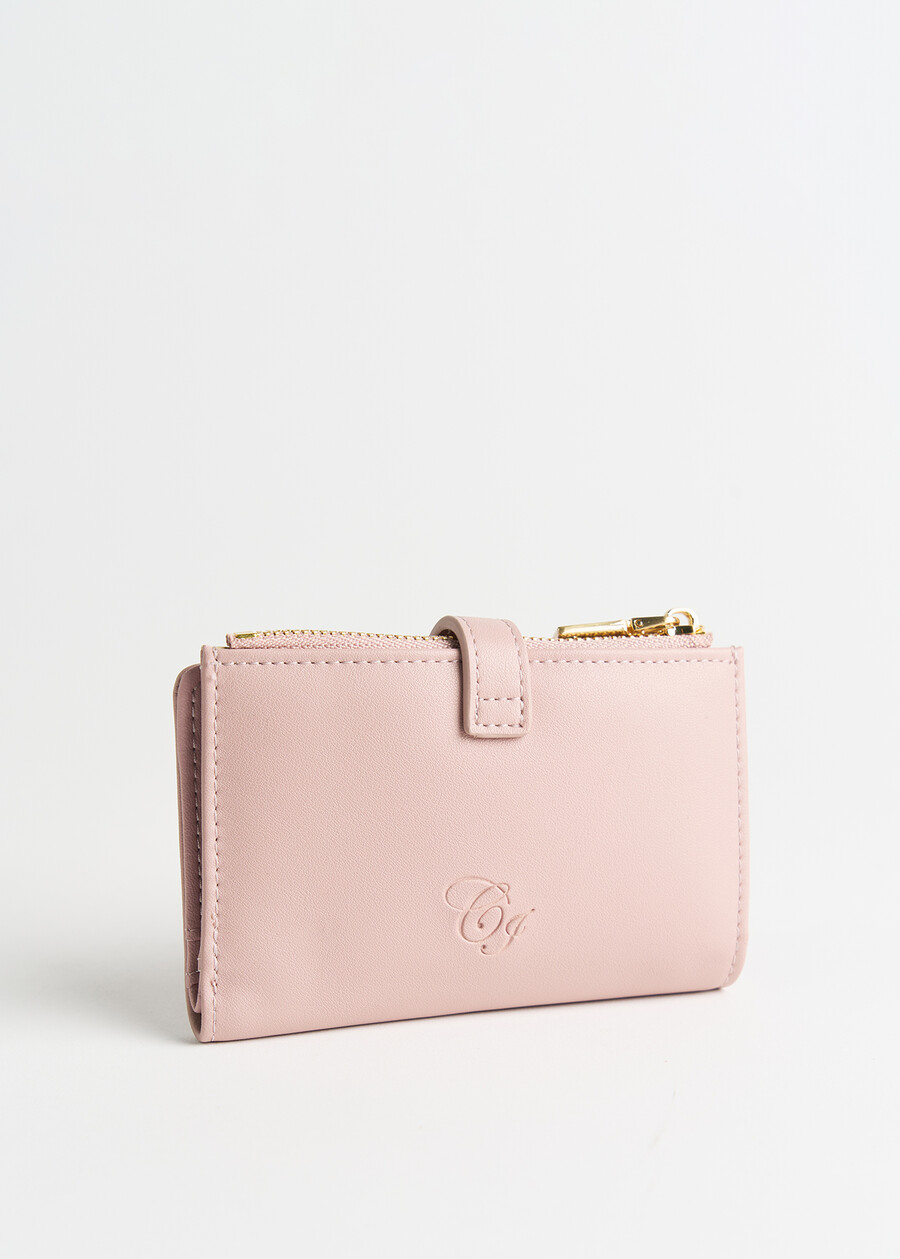 Portos smooth faux leather wallet ROSA Woman , image number 2