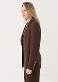 Geky single-breasted jacket MARRONEMABKSBLU Woman image number 3