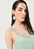 Tomas top with embroidery VERDE Woman image number 2
