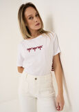 Seymur dragonfly embroidery T-shirt BIANCO WHITE Woman image number 1