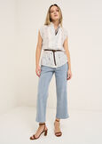 Cristallo shirt with ruffles BEIGE LATTE Woman image number 4