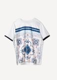 Sharya T-shirt with lurex trim BIANCO WHITE Woman image number 4