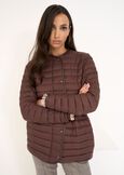 Park lightweight down jacket with belt MARRONEGRIGIO Woman image number 6