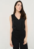 Tymon strass and lace top BEIGENERO BLACK Woman image number 1