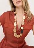 Gaylor wood and resin necklace MARRONE Woman image number 1