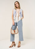 Gipsy embroidered cotton vest BEIGE LATTE Woman image number 4