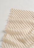 Suellen pleated lurex scarf BEIGE LATTEGOLD Woman image number 3