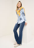 Cilly striped and floral shirt BIANCO WHITE Woman image number 4