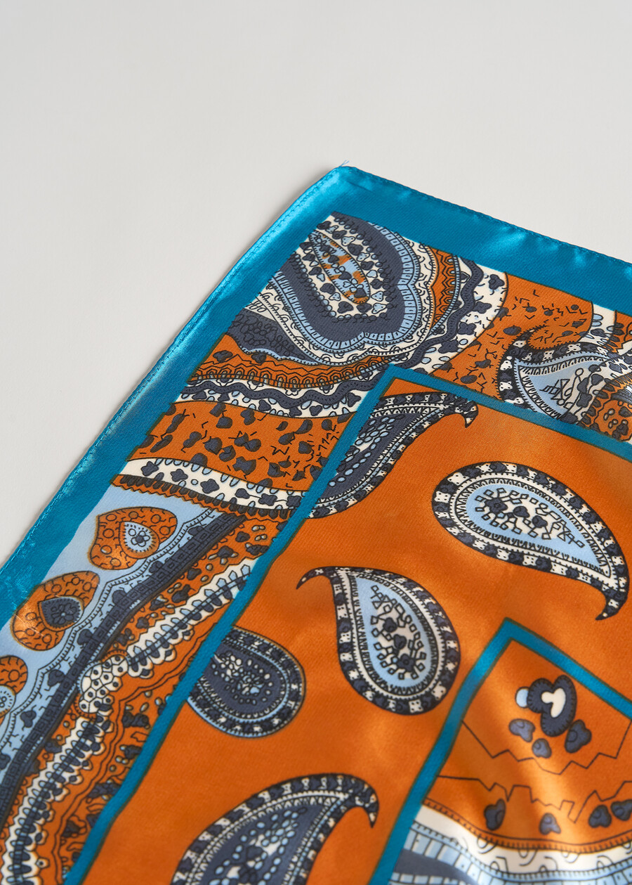 Shirly cashmere print foulard ARANCIONE Woman , image number 3