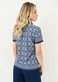 Stasy printed jersey T-shirt BLU Woman image number 2